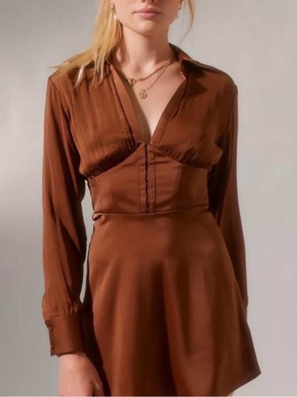 Urban Outfitters Satin Corset Mini Dress | XS